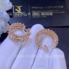 Custom Jewelry Cartier Clash De Cartier Earrings Double-row Model Rose Gold B8301478