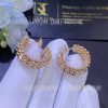 Custom Jewelry Cartier Clash De Cartier Earrings Double-row Model Rose Gold B8301478