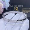 Custom Jewelry Cartier Love Bracelet White Gold and 10 Diamonds B6070417