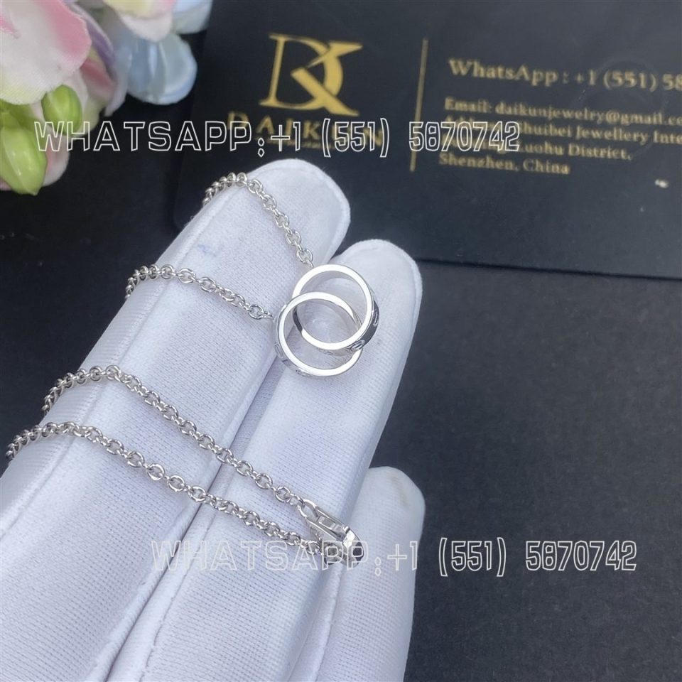 Custom Jewelry Cartier Love Necklace In 18K white Gold B7212500