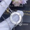 Custom Jewelry Cartier Love Necklace White Gold and 3 Diamonds B7014600