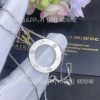 Custom Jewelry Cartier Love Necklace White Gold and 3 Diamonds B7014600