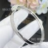 Custom Jewelry Cartier Panthère De Cartier White Gold Bracelet Pave Diamonds