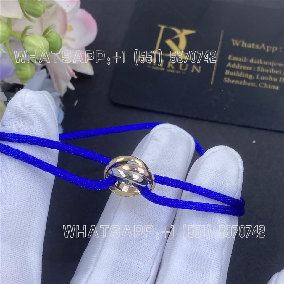 Custom Jewelry Cartier Trinity Bracelet Blue Cord B6016700