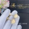 Custom Jewelry Chopard Happy Hearts Golden Hearts Earrings Yellow Gold and Diamonds 83A107-0921