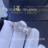 Custom Jewelry Fred Force 10 bracelet 18k white gold and baguette-cut diamonds large model 0J0003-6B0275