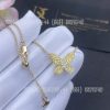 Custom Jewelry Graff Pavé Butterfly Yellow Diamond and Marquise Diamond Necklace RGP276