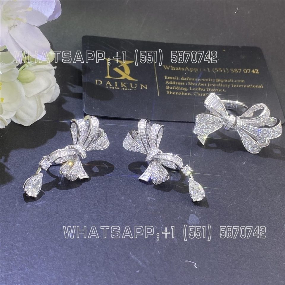 Custom Jewelry Graff Tilda's Bow Double Knot Diamond Ring RGR594