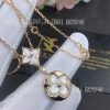 Custom Jewelry Louis Vuitton Color Blossom Necklace Pink Mother-of-pearl and White Mother-of-pearl Q94355