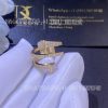 Custom Jewelry Marli Cleo Diamond Twist Ring In Yellow Gold White Moon Stone CLEO-R15