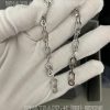 Custom Jewelry Messika Move Link Multi Pendant Earrings White Gold Diamond Earrings 12011-WG