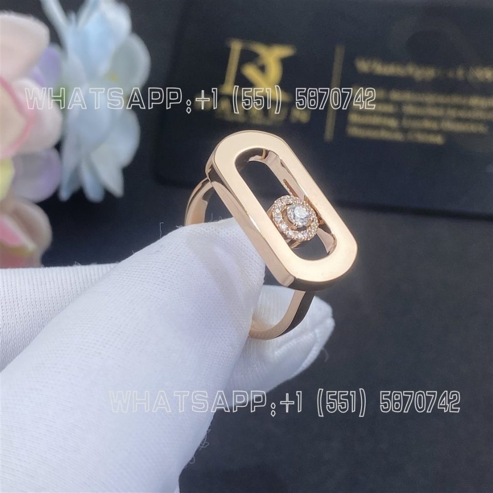 Custom Jewelry Messika So Move Pink Gold For Her Diamond Ring 12936-PG