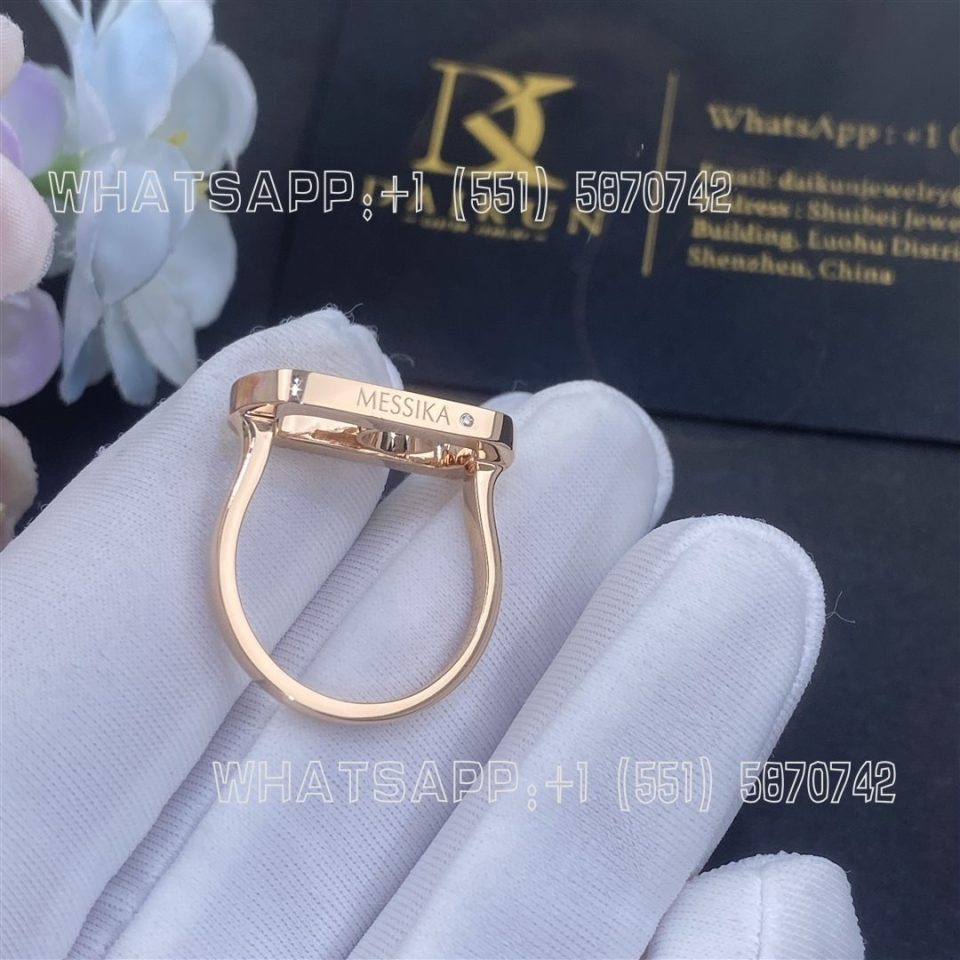 Custom Jewelry Messika So Move Pink Gold For Her Diamond Ring 12936-PG