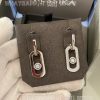 Custom Jewelry Messika So Move XL Pendant Earrings White Gold For Her Diamond Earrings 13132-WG