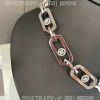 Custom Jewelry Messika So Move XL White Gold For Her Diamond Necklace 13080-WG