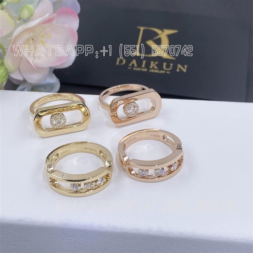 Custom Jewelry Messika So Move Yellow Gold For Her Diamond Ring 12936-YG