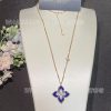 Custom Jewelry Roberto coin Princess Flower Pendant with Diamonds and Lapis Large version 34mm