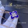 Custom Jewelry Roberto coin Princess Flower Pendant with Diamonds and Lapis Large version 34mm