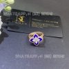 Custom Jewelry Roberto Coin Princess Flower ring rose gold with lapis lazuli Small version 20mm