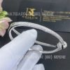 Custom Jewelry Tiffany Knot Double Row Bracelet in White Gold with Diamonds 70300516