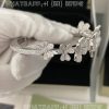 Custom Jewelry Van Cleef & Arpels Frivole bracelet, 7 flowers, medium model 18K white gold, Diamond VCARPDYB00