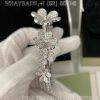 Custom Jewelry Van Cleef & Arpels Frivole bracelet, 7 flowers, medium model 18K white gold, Diamond VCARPDYB00