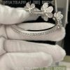 Custom Jewelry Van Cleef & Arpels Frivole bracelet, 7 flowers, medium model 18K white gold, Diamond VCARPDYB00