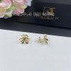 Custom Jewelry Van Cleef & Arpels Frivole earrings, mini model 18K yellow gold, Emerald VCARP7SD00