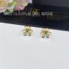 Custom Jewelry Van Cleef & Arpels Frivole earrings, mini model 18K yellow gold, Emerald VCARP7SD00