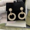 Custom Jewelry Van Cleef & Arpels Perlée diamonds earrings 18K yellow gold, Diamond VCARP9XL00