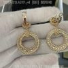 Custom Jewelry Van Cleef & Arpels Perlée diamonds earrings 18K yellow gold, Diamond VCARP9XL00