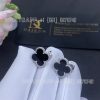 Custom Jewelry Van Cleef & Arpels Vintage Alhambra earrings White gold Onyx