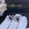 Custom Jewelry Van Cleef & Arpels Vintage Alhambra earrings White gold Onyx