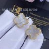 Custom Jewelry Van Cleef & Arpels Vintage Alhambra Earrings yellow gold Mother-of-pearl VCARA44100