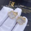 Custom Jewelry Van Cleef & Arpels Vintage Alhambra Earrings yellow gold Mother-of-pearl VCARA44100